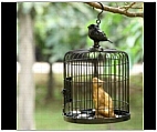 Cat in a Cage Candle Holder Sculpture 	Preview Product on Storefront