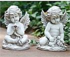 Set of 2 Cherub Sculptures