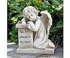 Memorial Cherub on Pillar Sculpture