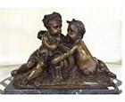 2 Cherubs on a Base Sculpture