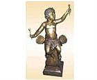 Drummer Cherub Boy Bronze Sculpture