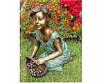 Delicate Flower Girl Sculpture