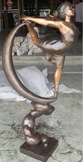 Dancing Ballet Girl Large Sculpture