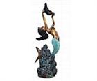 Mermaid Girl Fountain Statue