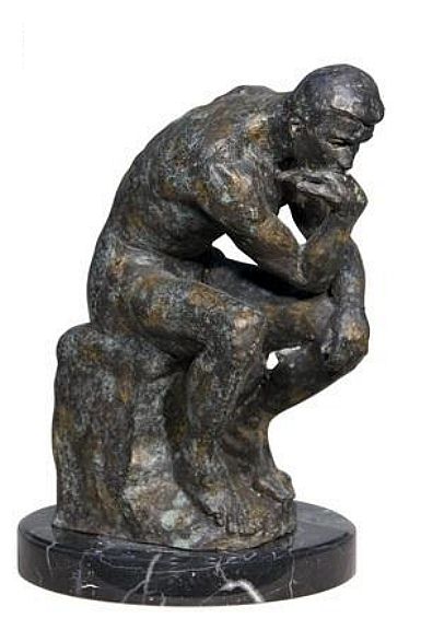 Tabletop Thinker by Rodin Sculpture