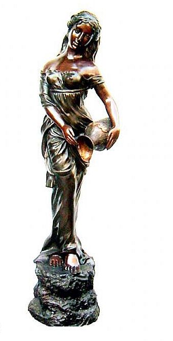 Sweet Woman Holding Urn Sculpture I