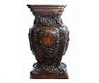 Sculpted Pedestal with Square Top