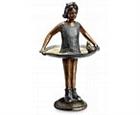 Young Girl Bird Feeder Sculpture