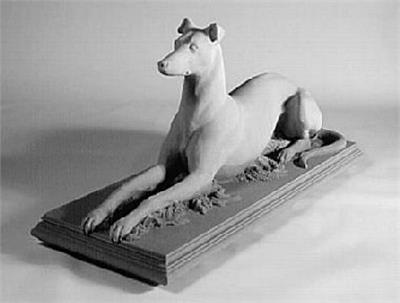 Lying Greyhound Statue