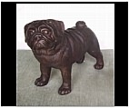 Bronze Pug Statue and Sculpture