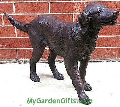 Large Golden Retriever Puppy Sculpture