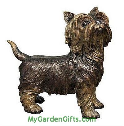 Cute Yorkshire Terrier Statue