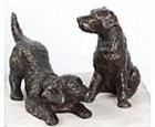 Little Golden Retriever Figurines - Pair