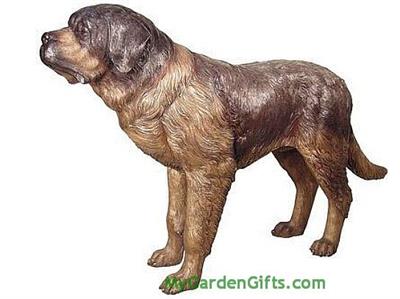 LIfe Size Bronze Saint Bernard