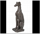 Large Sitting Whippet Statue