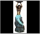 Mermaid on Rock Fountain Statue