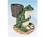 Garden Frog with Basket Planter