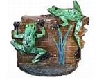 Frogs on the Wall Large Plaque