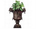 Medina Lion Head Planter in Bronze