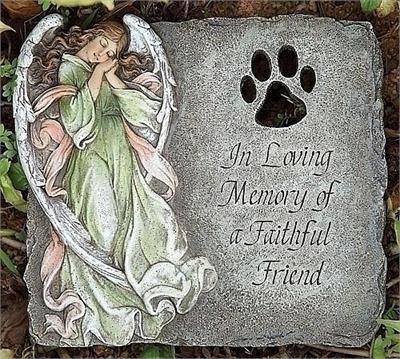 Paw Print Angel Stepping Stone