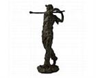 Golfer Man Ready to Swing Statue