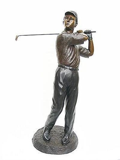 Tall Golfer Man Sculpture