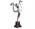 Art Nouveau Woman Dancer Sculpture