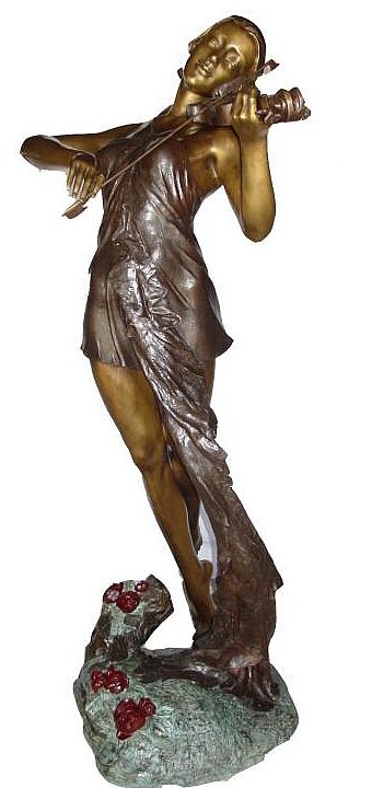 Female Violinist Sculpture