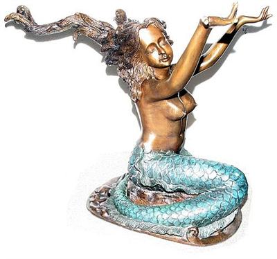 Resting Mermaid Table Base Sculpture