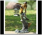 Mermaid and Dolphin Garden Lantern