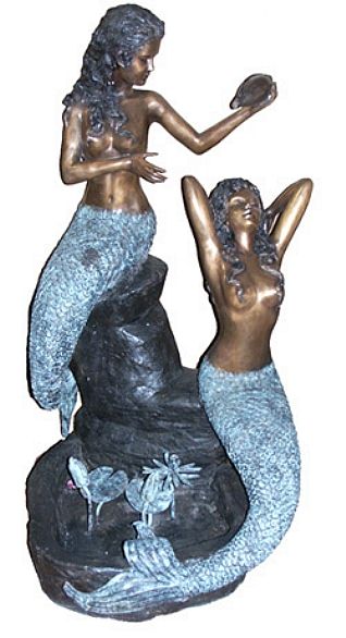 Mermaid Girls Fountain Statue