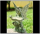 Flower Fairy Girl Bird Feeder Statue