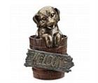 Labrador Puppy Welcome Statue