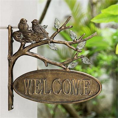 Welcome Bird Sign