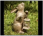 Rabbit Candle Holder and Lantern Statue