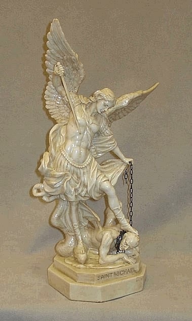 18"H Saint Michael Statue