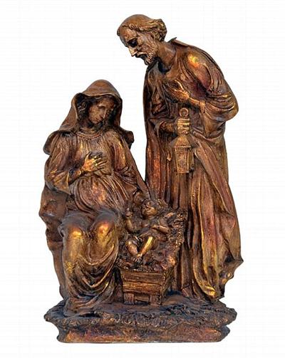 Holy Family Sculpture with Traditional Look