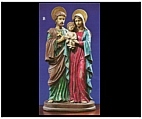 Holy Family Statue with Antiqued Theme