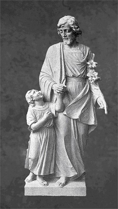 Saint Joseph with the Boy Jesus in Granite