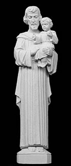 25.5"H Saint Joseph with Child Sculpture