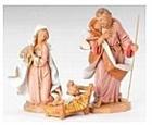 Holy Family Sculpture with Pastel Tone Finishing