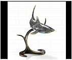 Foraging Shark Sculpture