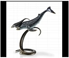 Mama and Baby Humpback Whale Sculpture - Tabletop