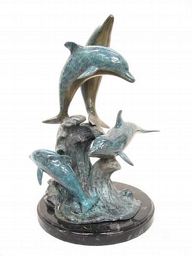 Dancing Dolphins Sculpture