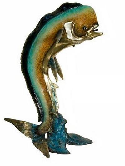 Large Mahi Mahi Fountain Sculpture