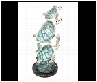 Sea Marine Turtles on a Wave - Bronze