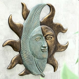 Tribal Celestial Sunface Wall Hanging