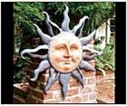 Flaming Sun Face Plaque - Large