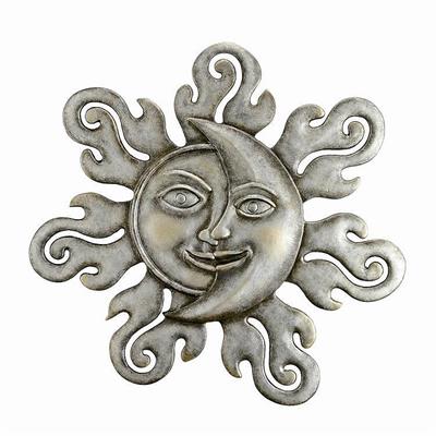 Large Sun and Moon Wall Plaque