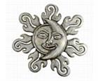 Large Sun and Moon Wall Plaque